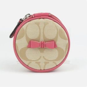 Coach Round Jewelry Case